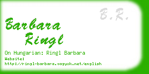 barbara ringl business card